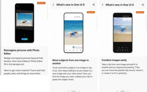 Samsung One UI 6.1曝光：支持 AI 助力图片编辑、通话翻译等新功能！