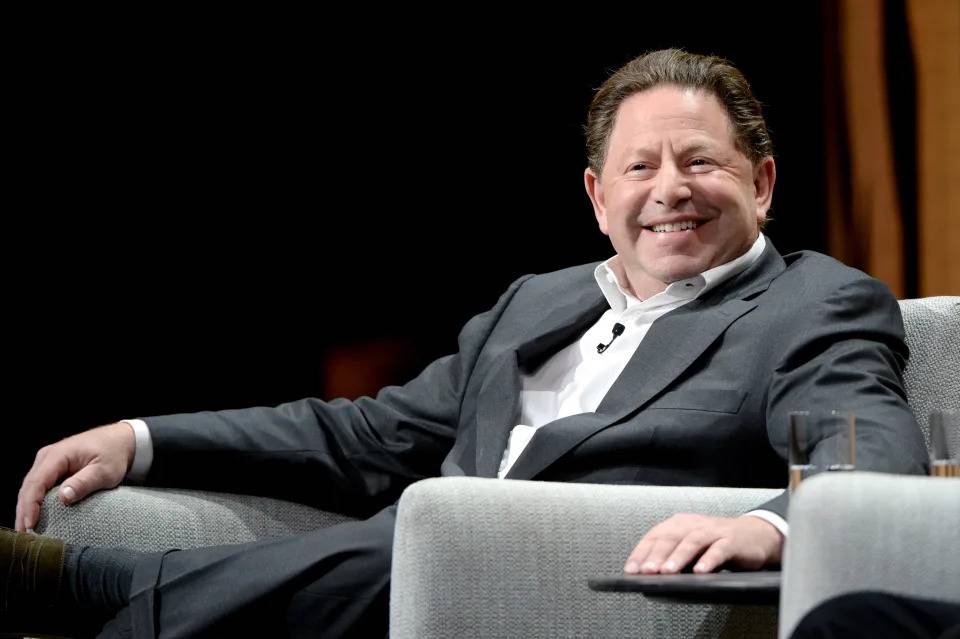 SAN FRANCISCO, CA - OCTOBER 19:  CEO of Activision Blizzard, Bobby Kotick, speaks onstage during 