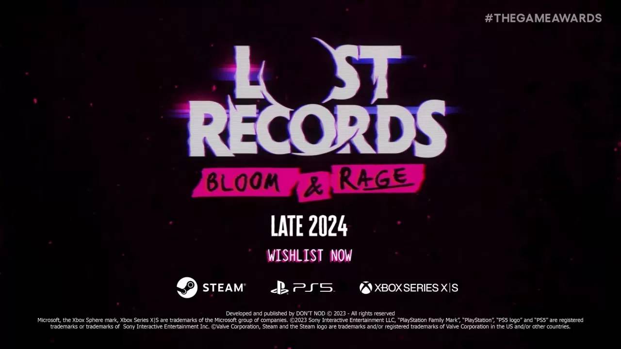《奇妙人生》团队全新剧情主导型冒险《Lost Records：Bloom & Rage》公开