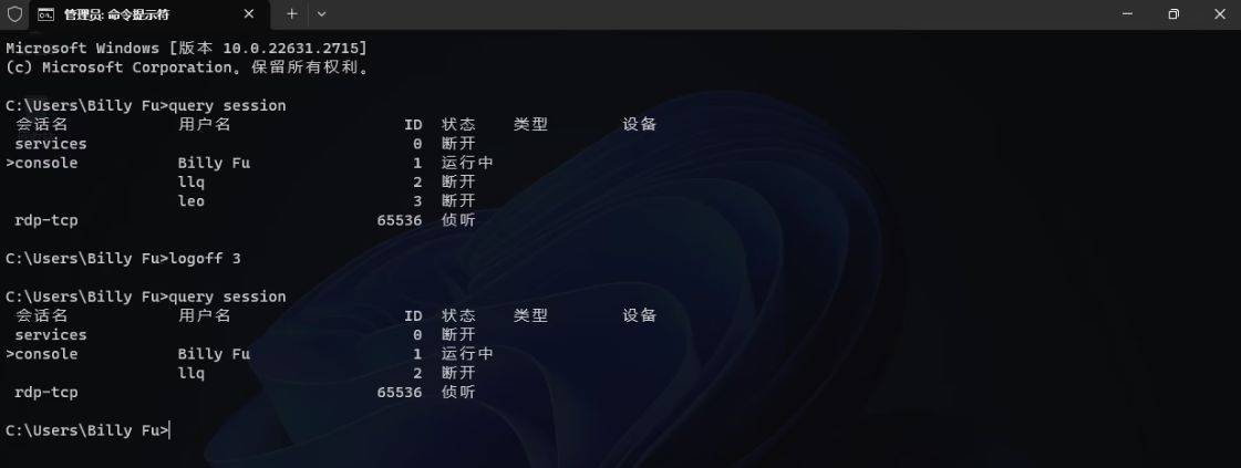 图片[2]-如何在Windows 11中注销其他用户会话-不念博客