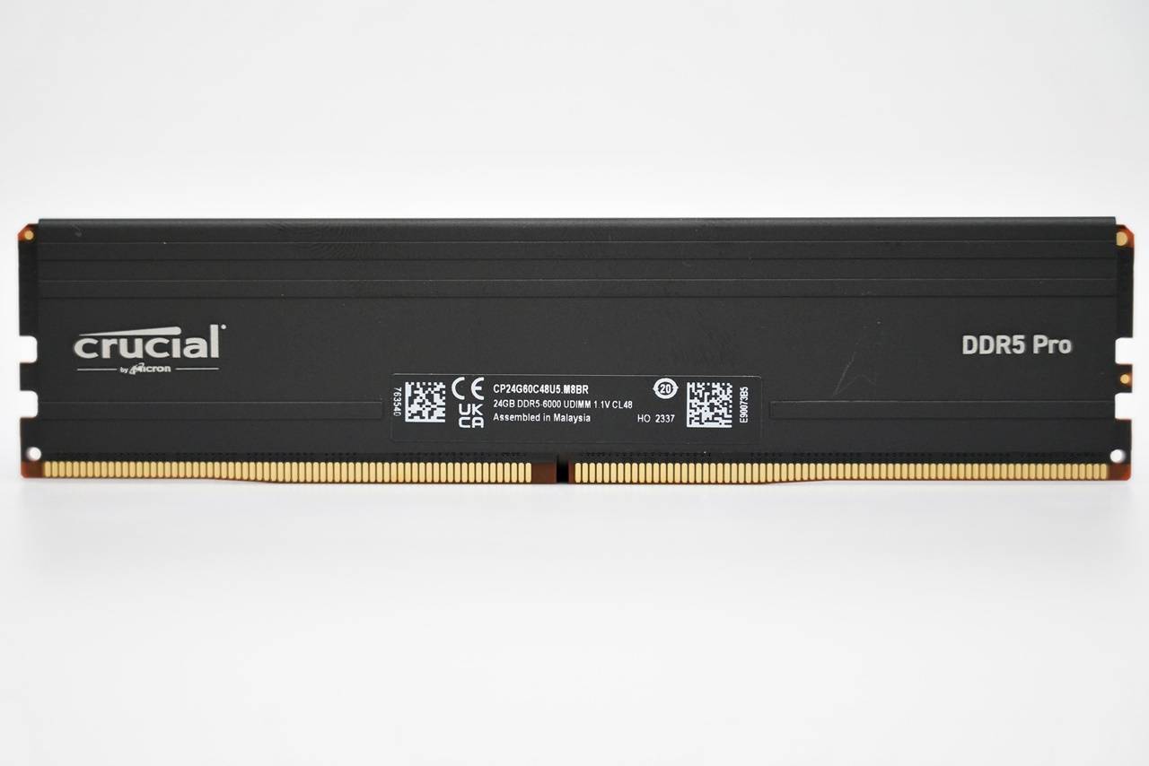 Crucial PRO DDR5 6000 48GB Kit 非2进制展现价格容量优势 支持双平台超频设定