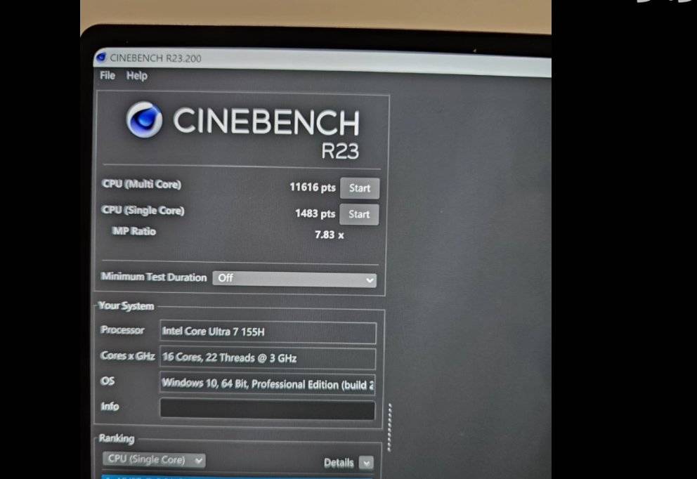 中国抢先爆料 Ultra 7 155H 和 Ultra 5 125H 的跑分实测，内显比 AMD 780M 还快，但续航似乎没特别亮眼 - 电脑王阿达