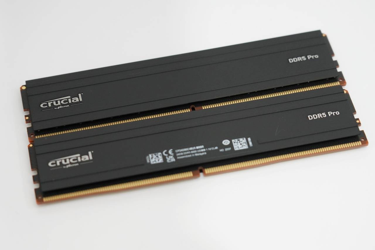 Crucial PRO DDR5 6000 48GB Kit 非2进制展现价格容量优势 支持双平台超频设定