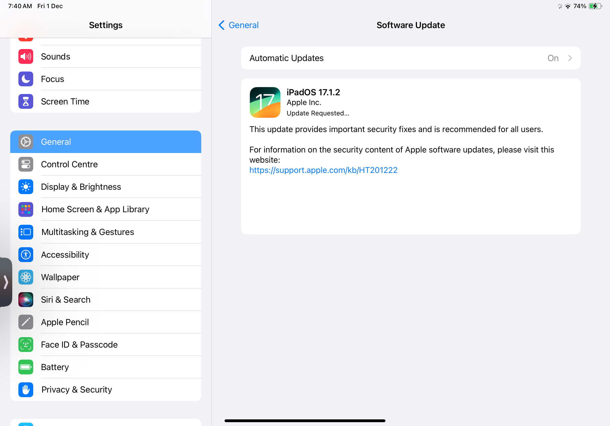 iOS/iPadOS 17.1.2 正式版发布：修复高危漏洞！用户受促赶紧更新！