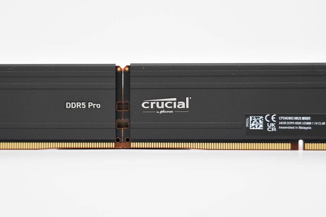 Crucial PRO DDR5 6000 48GB Kit 非2进制展现价格容量优势 支持双平台超频设定