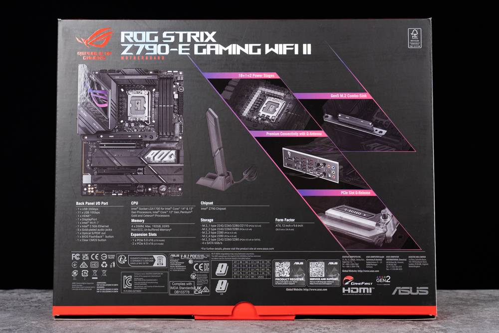 Wi-Fi 7、18+1+2 相供电霸气外露 ！ ASUS ROG STRIX Z790-E GAMING WIFI II 主板开箱测试