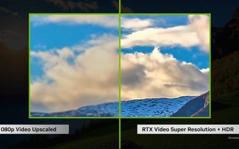 NVIDIA推出基于AI的RTX Video HDR功能，搭配RTX Video Super Resolution可大幅增加观影体验