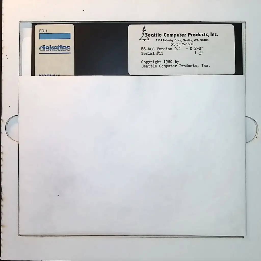 Windows 系统的「先祖」，86-DOS 0.11 版上载互联网档案馆