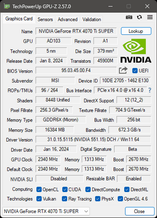 RTX 4070 Ti SUPER