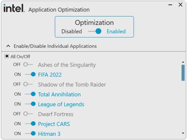 Intel 下放 APO 至 12/13 代 CPU 旧代 K 系列 CPU 都能用 提升游戏性能