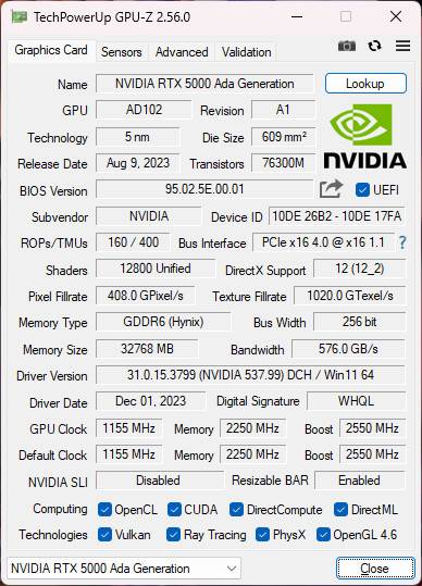 NVIDIA RTX™ 5000 Ada Generation专业绘图卡开箱测试 / 生成 AI、影音 Omniverse 创作