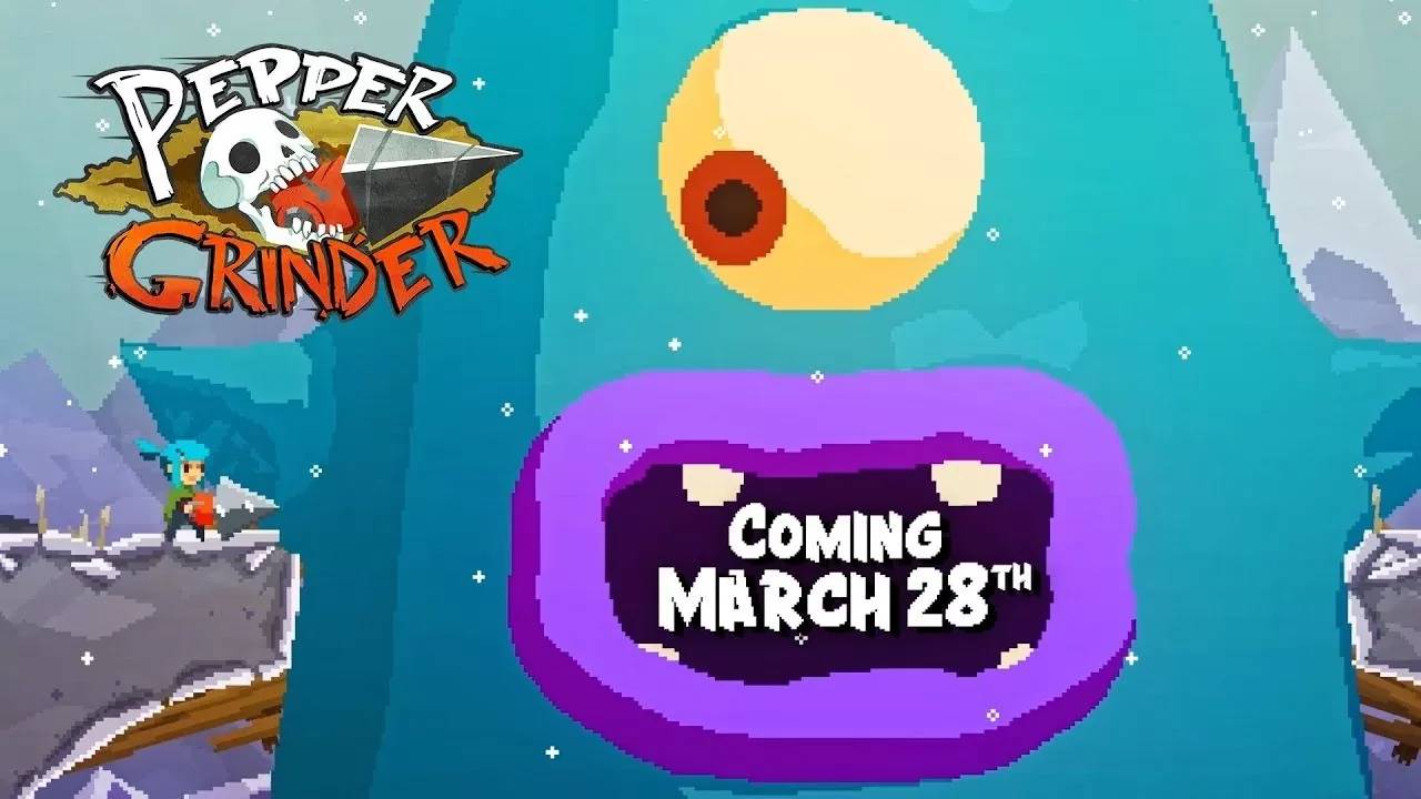 像素钻探动作《电钻少女 Pepper Grinder》3/29 上架 PC/Switch
