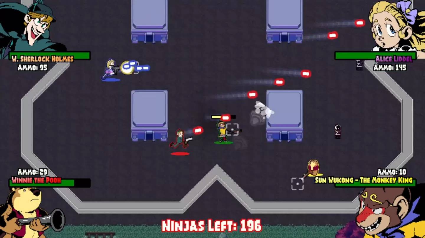 派对射击《逆转忍者大战公有领域》故事模式「RULE OF INVERSE NINJAS」体验版发布