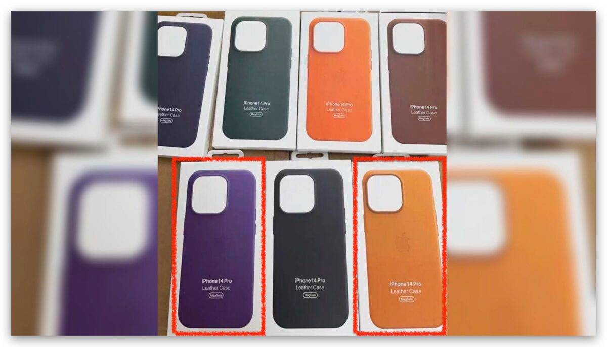 iPhone 14 皮革保护套 新色 深紫色 金棕色 春季发布会