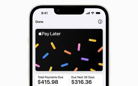 苹果宣布停用「先买后付」功能 Apple Pay Later