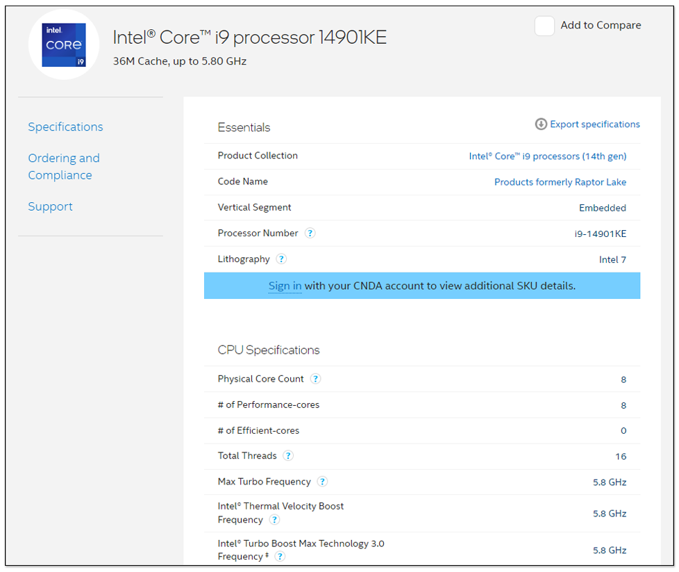 Intel 第 14 代还有新型号！ 官网悄悄上架多款没有E核心的版本，i9-14901KE搭载8个P核心-