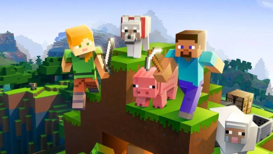 进入《Minecraft》第一件事：砍树（图片来源：Microsoft）