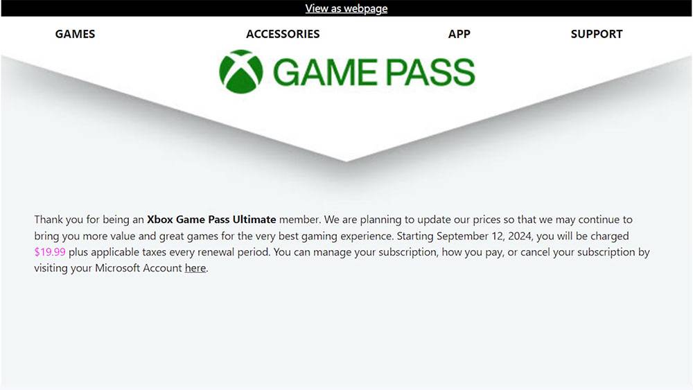 微软在电子邮件中预告 Game Pass Ultimate 价格准备调涨 - 