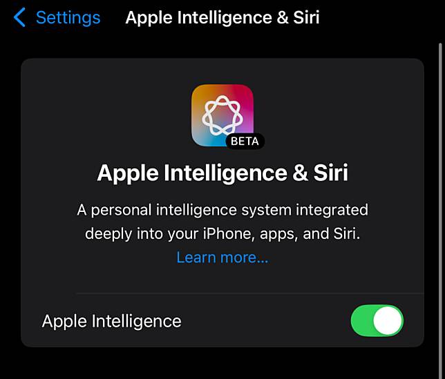 iOS 18.1 首个公开测试版 让你免费体验 Apple Intelligence