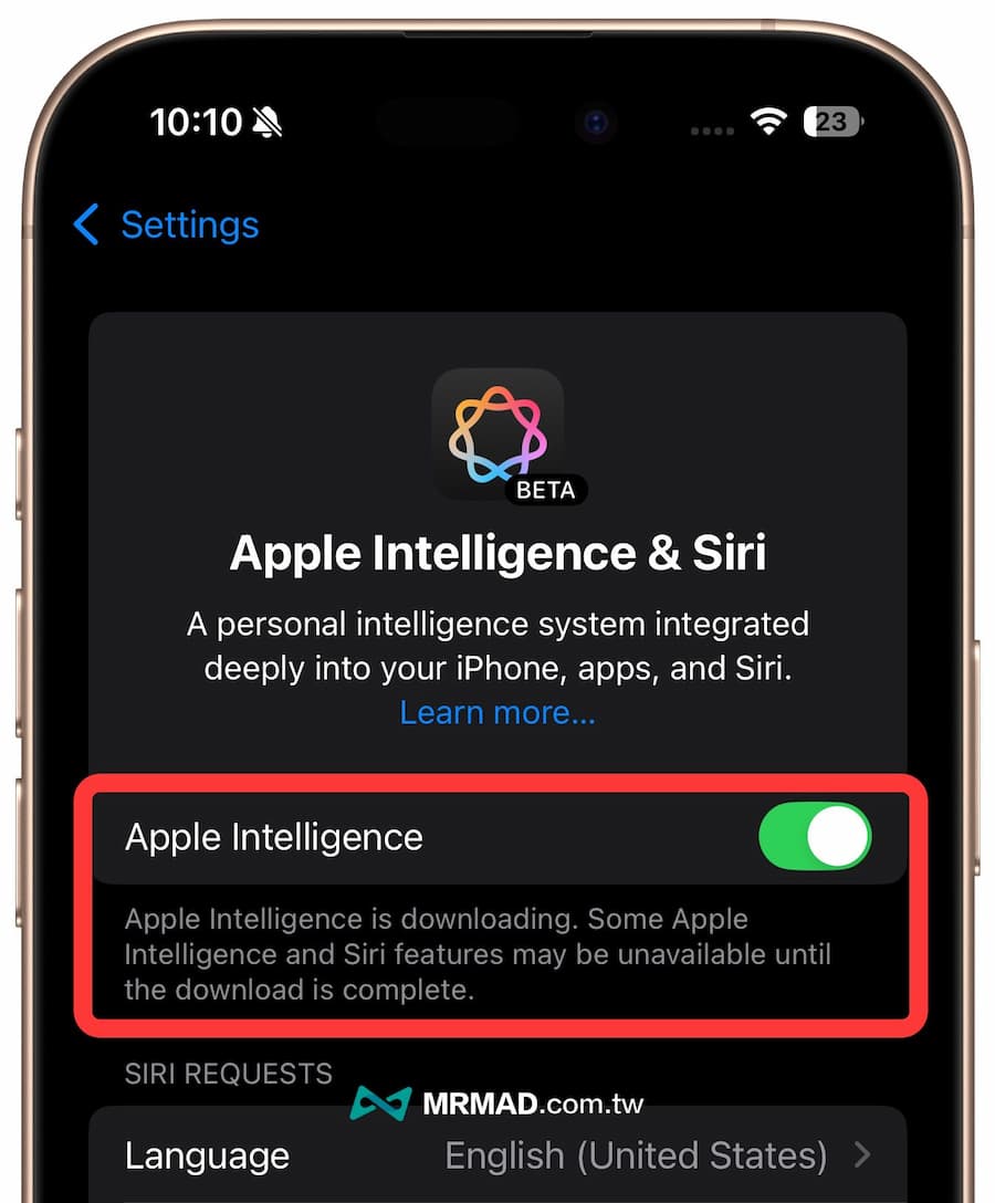 iOS 18.1 Siri 动画无法显示