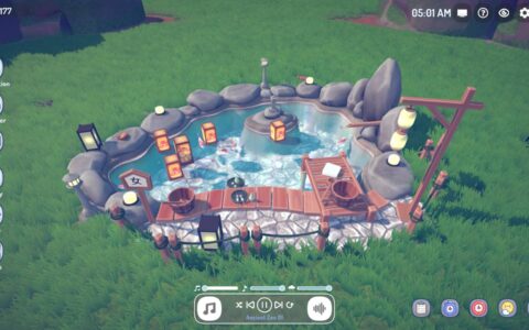 作业用温泉放置新品《Hot Springs | Onsen》将登Steam，养动物装饰温泉或与朋友连线一起放空